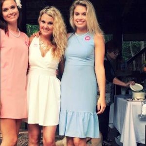 LULU's light blue midi dress